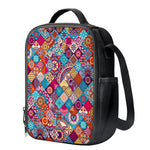 Ethnic Bohemian Mandala Pattern Print Crossbody Lunch Bag