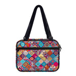 Ethnic Bohemian Mandala Pattern Print Double Strap Bible Bag