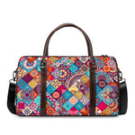 Ethnic Bohemian Mandala Pattern Print Duffle Bag