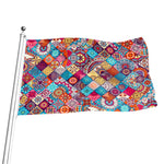 Ethnic Bohemian Mandala Pattern Print Flag