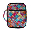Ethnic Bohemian Mandala Pattern Print Front Pocket Bible Bag