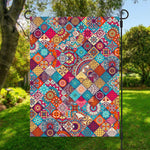 Ethnic Bohemian Mandala Pattern Print Garden Flag