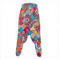 Ethnic Bohemian Mandala Pattern Print Hammer Pants