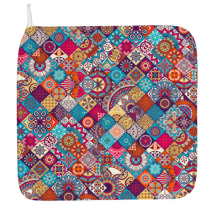 Ethnic Bohemian Mandala Pattern Print Hand Towel