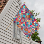 Ethnic Bohemian Mandala Pattern Print House Flag
