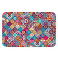 Ethnic Bohemian Mandala Pattern Print Indoor Door Mat
