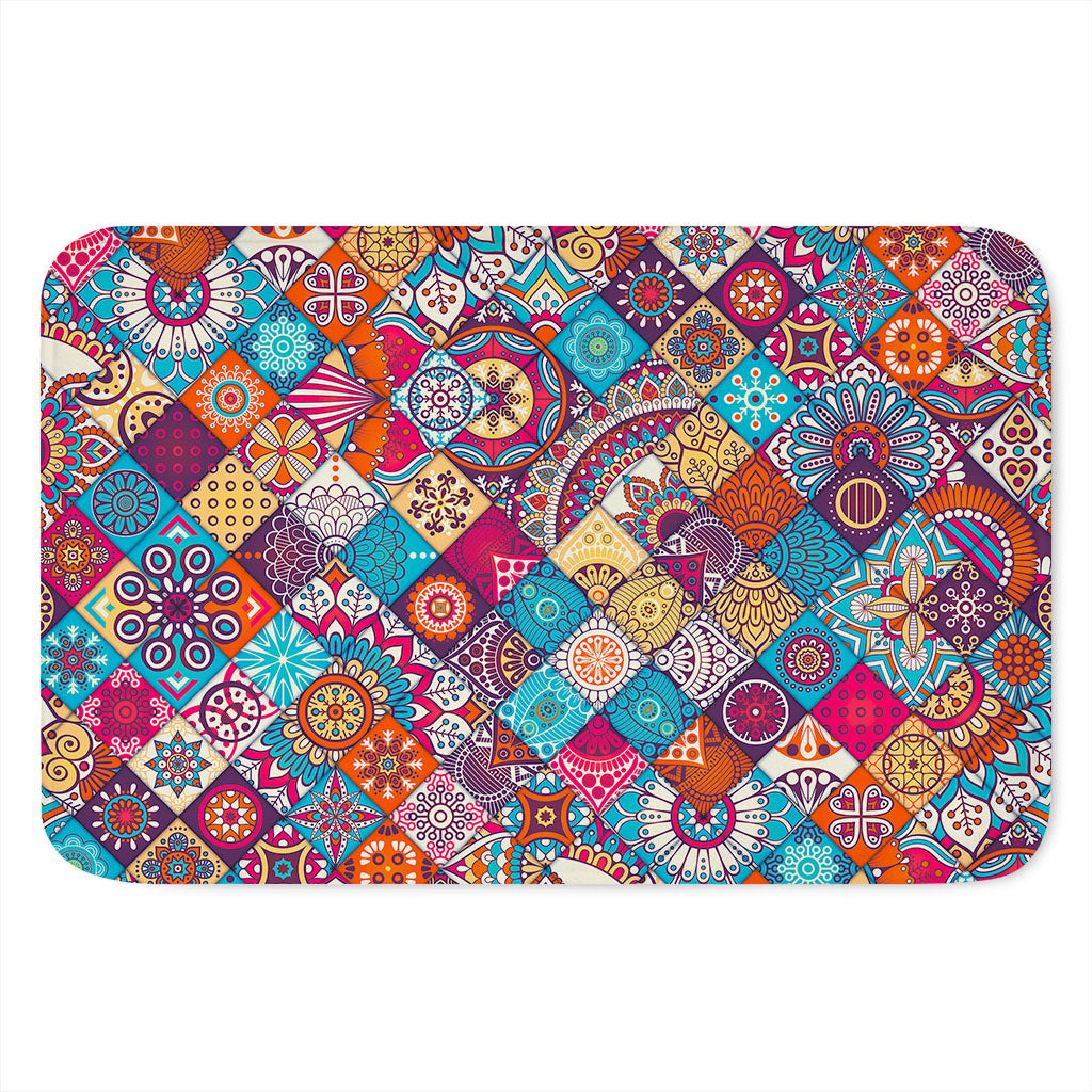Ethnic Bohemian Mandala Pattern Print Indoor Door Mat