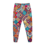 Ethnic Bohemian Mandala Pattern Print Jogger Pants