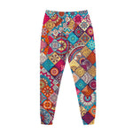 Ethnic Bohemian Mandala Pattern Print Jogger Pants