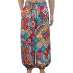 Ethnic Bohemian Mandala Pattern Print Lantern Pants