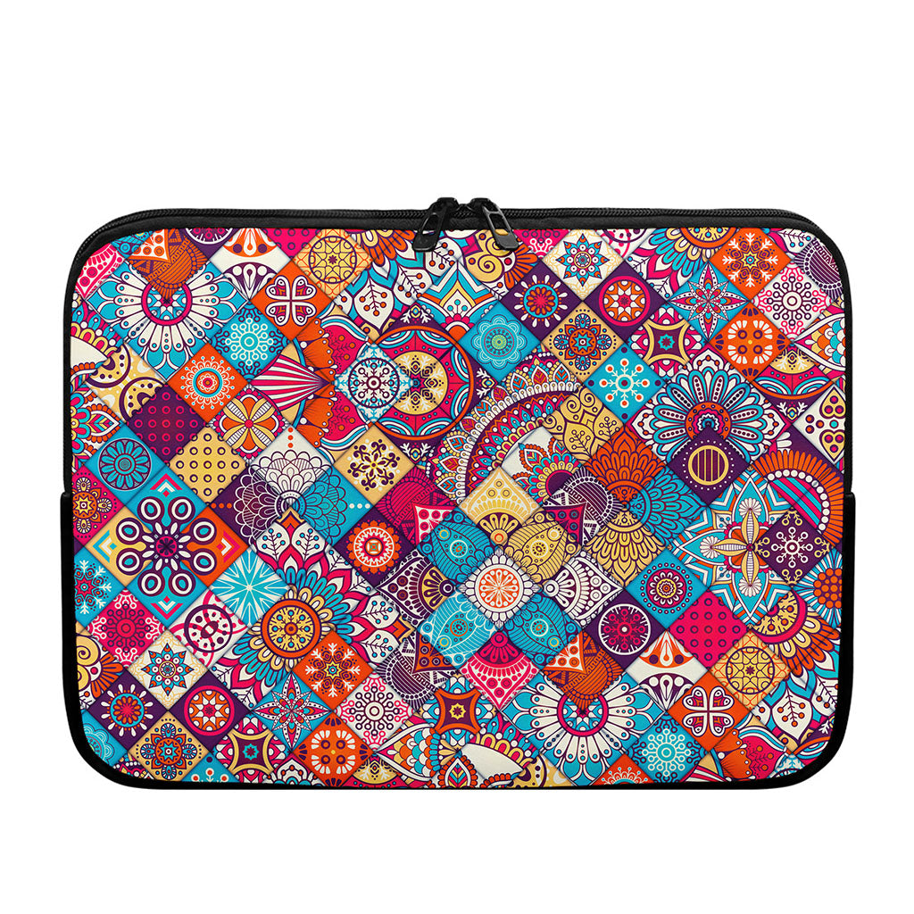 Ethnic Bohemian Mandala Pattern Print Laptop Sleeve