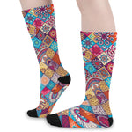 Ethnic Bohemian Mandala Pattern Print Long Socks