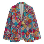 Ethnic Bohemian Mandala Pattern Print Men's Blazer