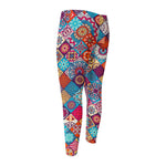 Ethnic Bohemian Mandala Pattern Print Men's Compression Pants