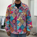 Ethnic Bohemian Mandala Pattern Print Men's Shirt Jacket