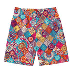 Ethnic Bohemian Mandala Pattern Print Men's Swim Trunks