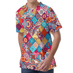 Ethnic Bohemian Mandala Pattern Print Men's Velvet T-Shirt
