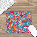 Ethnic Bohemian Mandala Pattern Print Mouse Pad