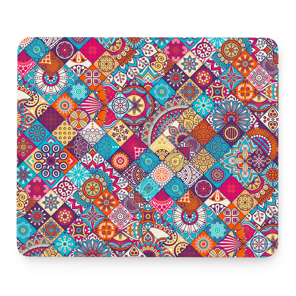 Ethnic Bohemian Mandala Pattern Print Mouse Pad