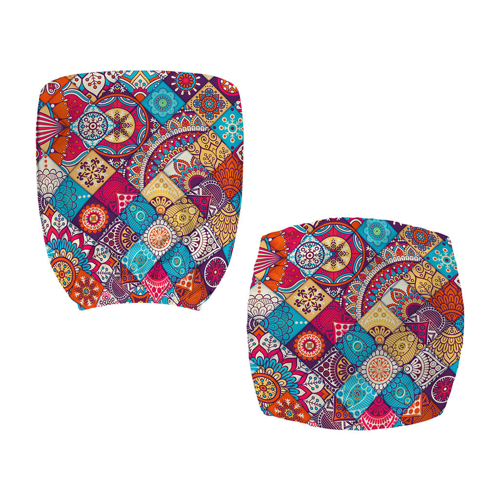 Ethnic Bohemian Mandala Pattern Print Office Chair Cover
