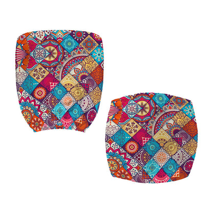 Ethnic Bohemian Mandala Pattern Print Office Chair Cover