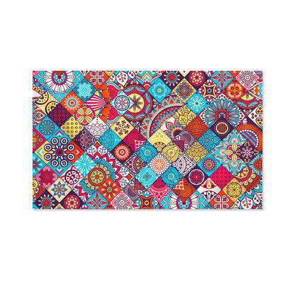 Ethnic Bohemian Mandala Pattern Print Polyester Flag