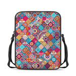 Ethnic Bohemian Mandala Pattern Print Rectangular Crossbody Bag