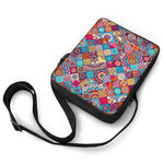 Ethnic Bohemian Mandala Pattern Print Rectangular Crossbody Bag