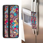 Ethnic Bohemian Mandala Pattern Print Refrigerator Handle Covers