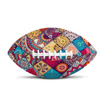 Ethnic Bohemian Mandala Pattern Print Rugby Ball