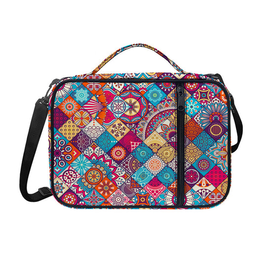 Ethnic Bohemian Mandala Pattern Print Shoulder Strap Bible Bag