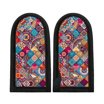 Ethnic Bohemian Mandala Pattern Print Skillet Handle Cover