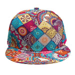 Ethnic Bohemian Mandala Pattern Print Snapback Cap