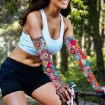 Ethnic Bohemian Mandala Pattern Print Sun Protection Arm Sleeves