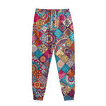 Ethnic Bohemian Mandala Pattern Print Sweatpants