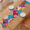Ethnic Bohemian Mandala Pattern Print Table Runner