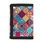 Ethnic Bohemian Mandala Pattern Print Trifold Wallet