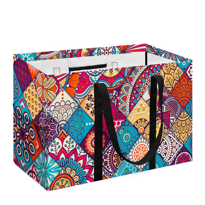 Ethnic Bohemian Mandala Pattern Print Utility Tote Bag