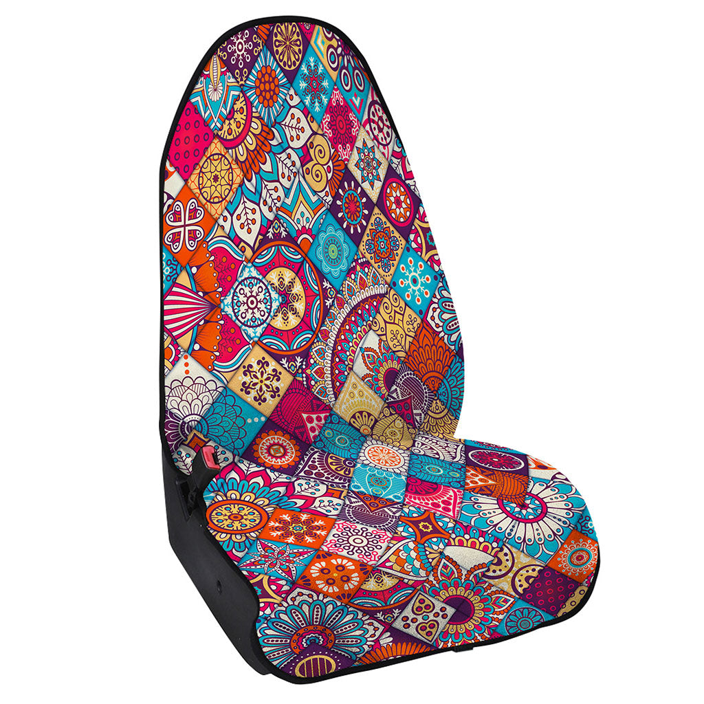 Ethnic Bohemian Mandala Pattern Print Waterproof Car Seat Cover