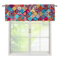Ethnic Bohemian Mandala Pattern Print Window Valance