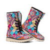 Ethnic Bohemian Mandala Pattern Print Winter Boots