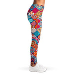 Ethnic Bohemian Mandala Pattern Print Women's Leggings