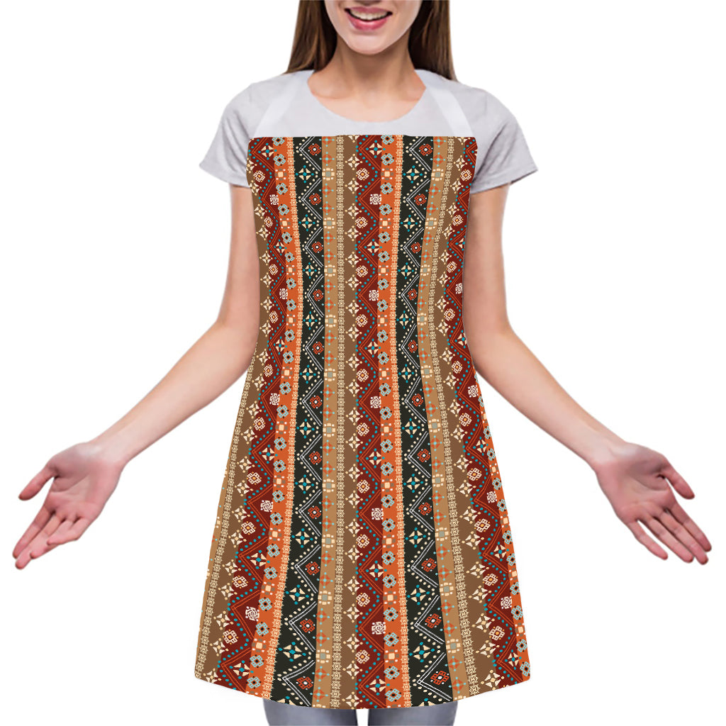 Ethnic Boho Tribal Pattern Print Adjustable Apron