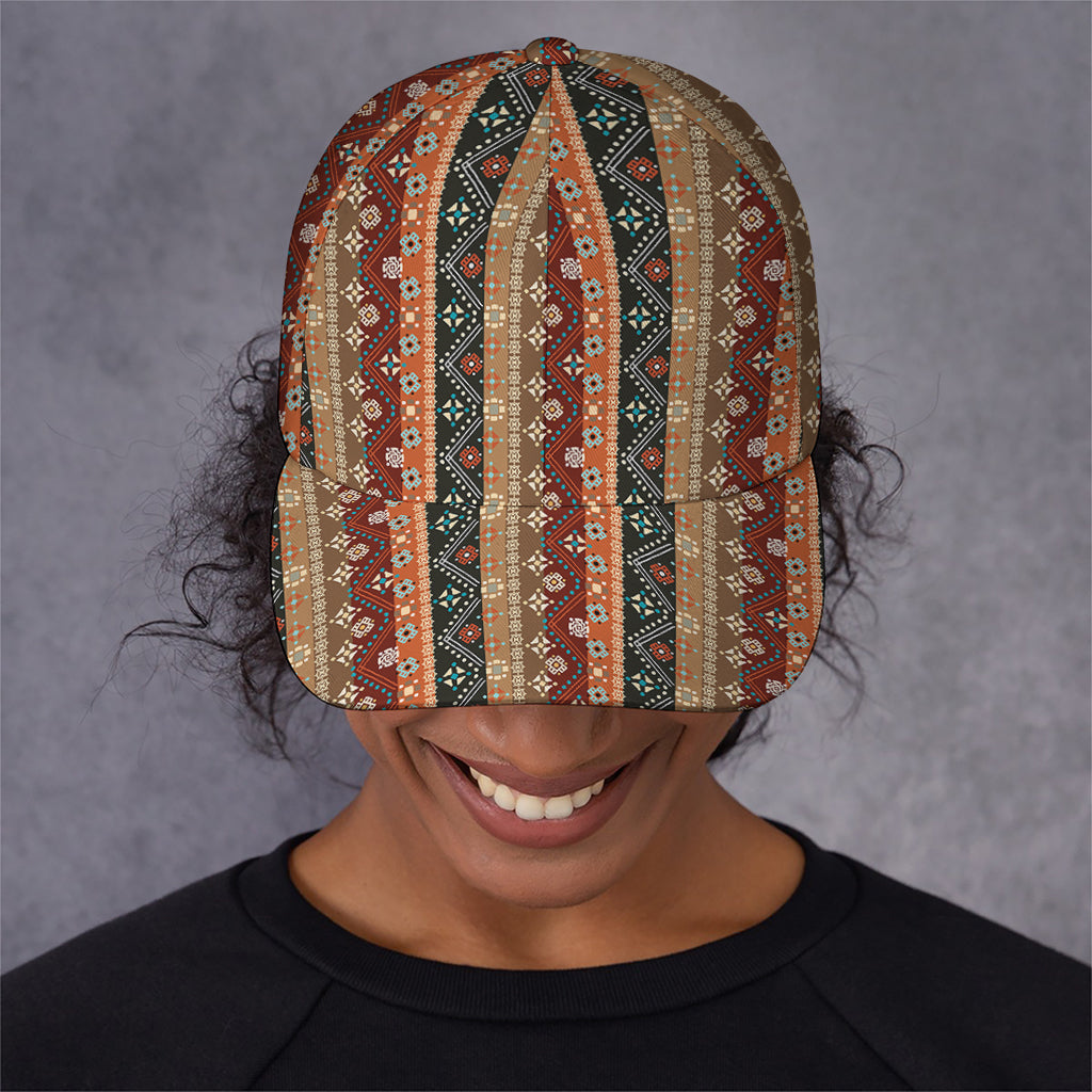 Ethnic Boho Tribal Pattern Print Baseball Cap