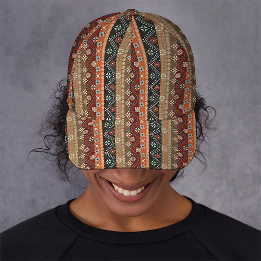 Ethnic Boho Tribal Pattern Print Baseball Cap