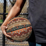 Ethnic Boho Tribal Pattern Print Basketball