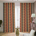 Ethnic Boho Tribal Pattern Print Dimout Pencil Pleat Curtains