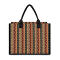 Ethnic Boho Tribal Pattern Print Canvas Tote Bag