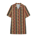 Ethnic Boho Tribal Pattern Print Cotton Hawaiian Shirt