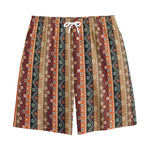 Ethnic Boho Tribal Pattern Print Cotton Shorts